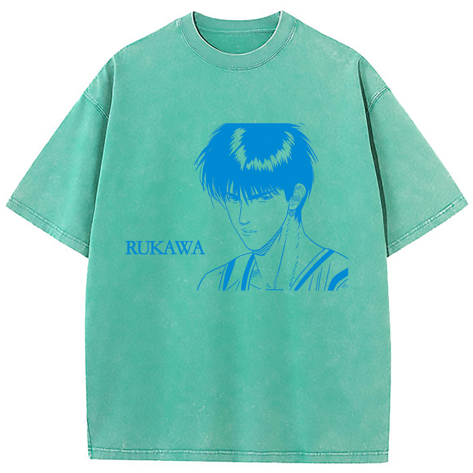 （画像用） SLAM DUNK／スラムダンク 綿100% ヴィンテージ風 半袖Tシャツ（フロントプリント）